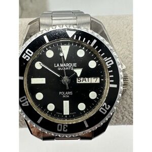 La Marque Polaris New Battery Vintage Mens Watch 39MM 7.75" R77‎